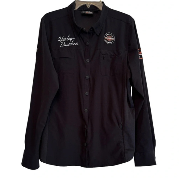 Harley Davidson Performance Fast Dry Vented Classic Shirt - Picture 1 of 8